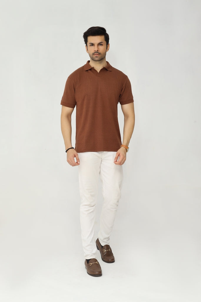 Drop Needle Polo | Deep Charcoal